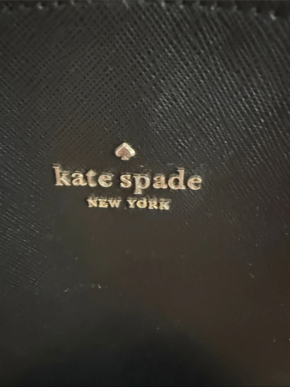 kate spade black saffiano leather backpack with silver-tone hardware